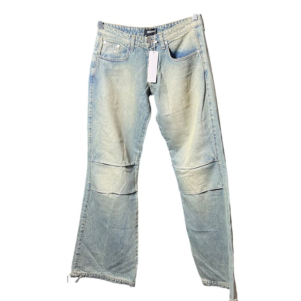 EB Denim Loon Jeans Size 26 Olio Wide Leg Low Rise NWT fashion revolve